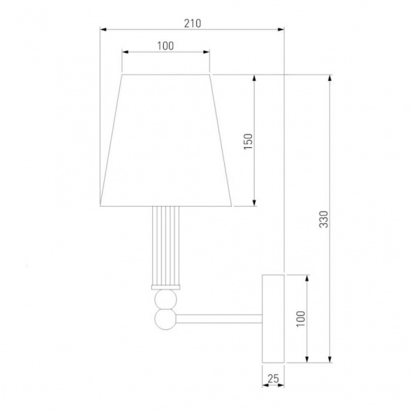 Бра Eurosvet 60145/1 хром