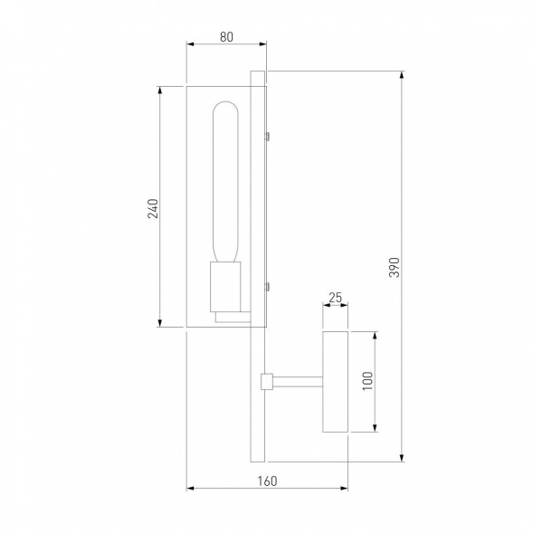 Бра Eurosvet Trompeta 70144/1 хром