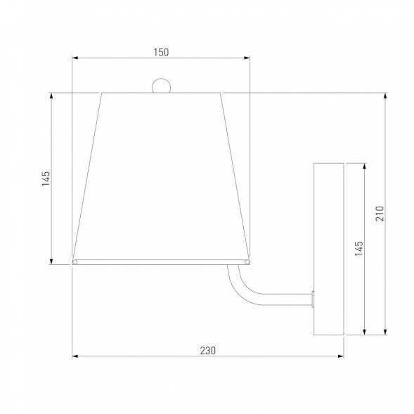 Бра Eurosvet Amaretto 60155/1 хром