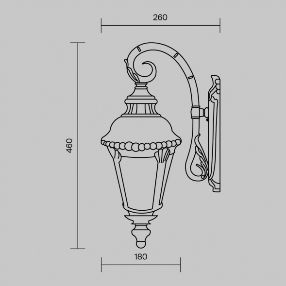 Уличный настенный светильник Maytoni Goiri O029WL-01BZ