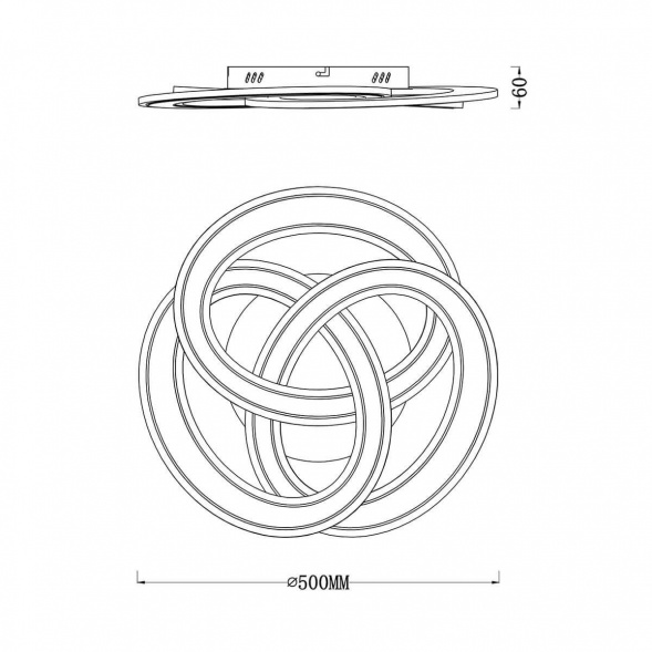 Потолочный светодиодный светильник Escada Quant 10243/3LED