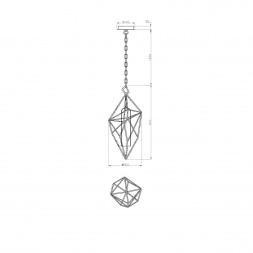 Подвесной светодиодный светильник Lucia Tucci Naomi 4750.1 Gold