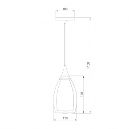 Подвесной светильник Eurosvet 50085/1 черный жемчуг