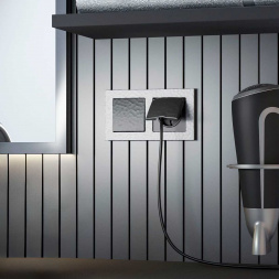 Выключатель Werkel Hammer одноклавишный черный W1210008 4690389161971