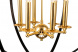 Подвесная люстра iLamp Element 9977-800 GoldBlack