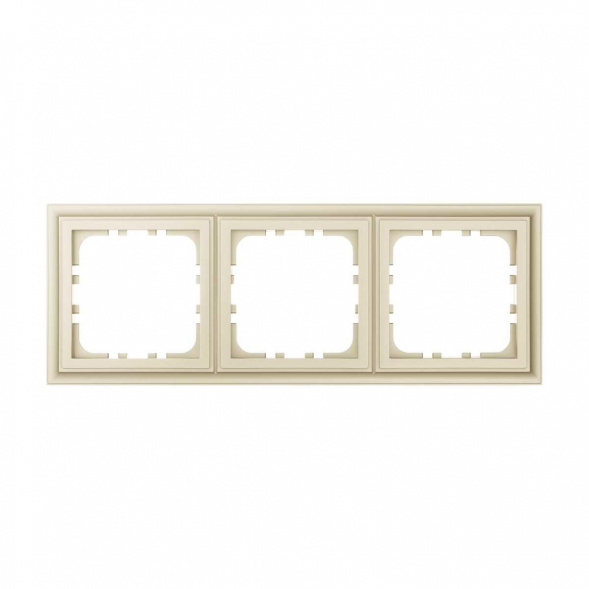 Рамка 3-постовая LK Studio (бежевый матовый) LK80 CLASSIC, 894302-1