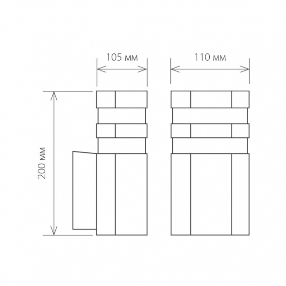 Уличный настенный светильник Elektrostandard 1444 Techno a032627