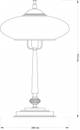 Настольный светильник KUTEK San Marino Klosz SAN-LG-1(P)CR