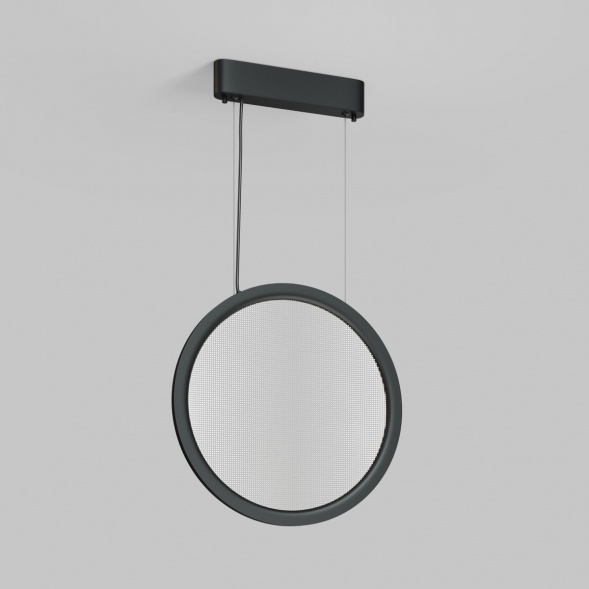 Подвесной вертикальный светодиодный светильник Denkirs Veil DK6604-BK