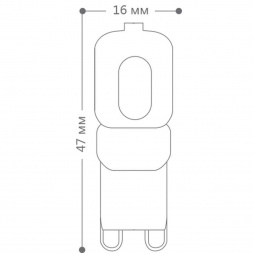 Лампа светодиодная Feron G9 5W 2700K Прямосторонняя Матовая LB-430 25636