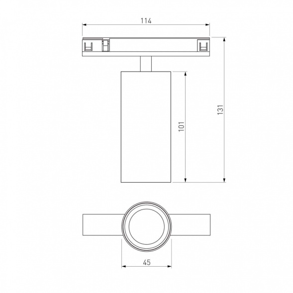 Трековый светодиодный светильник Elektrostandard Brass Line 85525/01 a069633