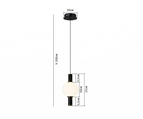 Подвесной светодиодный светильник Kink Light Луена 07637-1A,19(01)