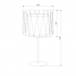 Настольная лампа TK Lighting 2898 Harmony Black