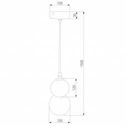 Подвесной светильник Eurosvet Polar 50251/1 LED черный