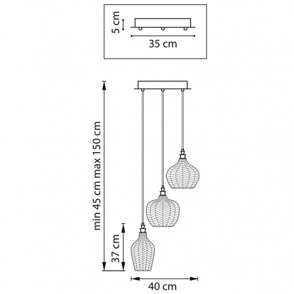 Подвесная люстра Lightstar Rocco 793236