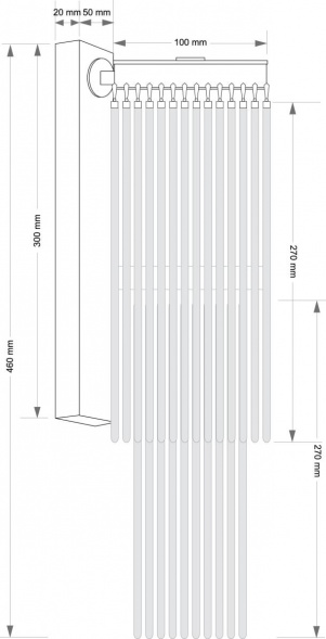 Настенный светильник KUTEK FILAGO FIL-K-1(Z)100/270