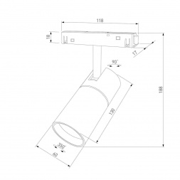 Трековый светодиодный светильник Elektrostandard Slim Magnetic Kars 85524/01 a069471