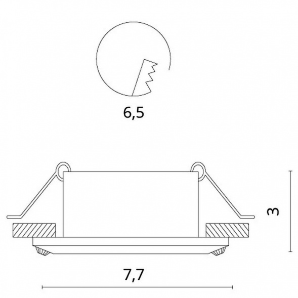 Встраиваемый светильник Divinare Gianetta 1405/02 PL-1