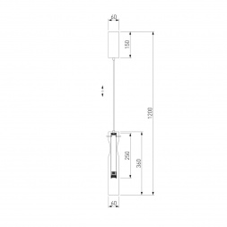 Подвесной светодиодный светильник Eurosvet Swan 50254/1 Led латунь