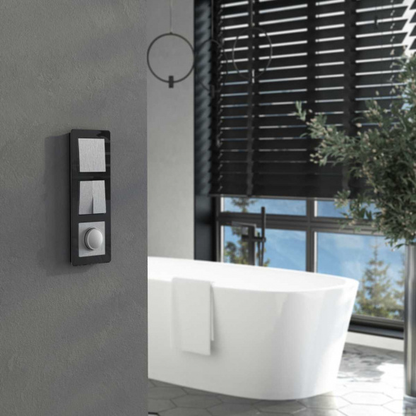 Выключатель одноклавишный Werkel cеребряный рифленый W1110009 4690389158865