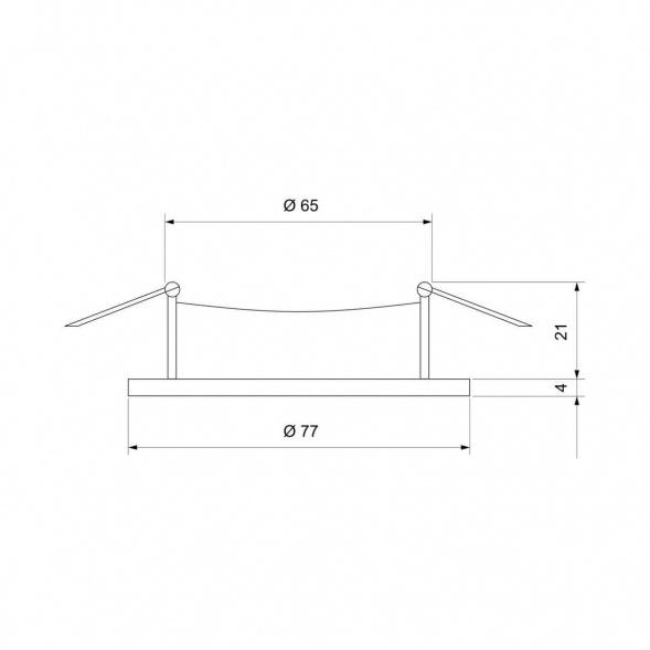 Встраиваемый светильник Elektrostandard 110 MR16 серебро a053334
