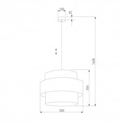 Подвесной светильник TK Lighting 5095 Calisto White