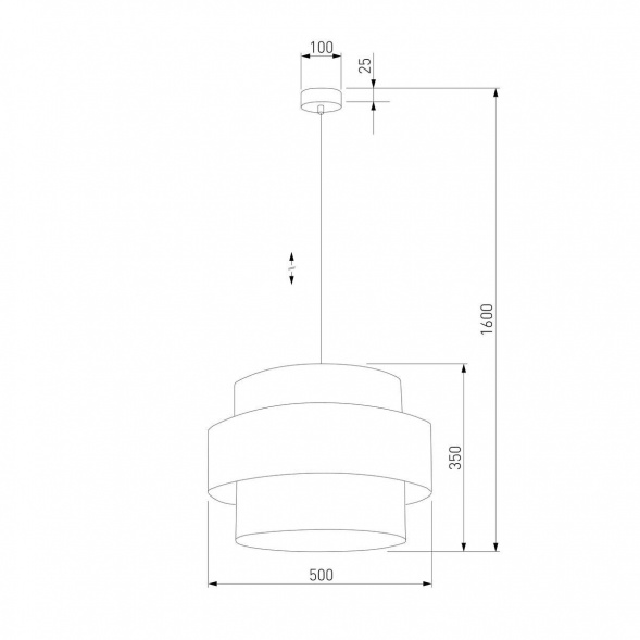 Подвесной светильник TK Lighting 5095 Calisto White