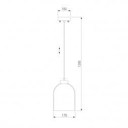 Подвесной светильник Eurosvet Tandem 50119/1 латунь