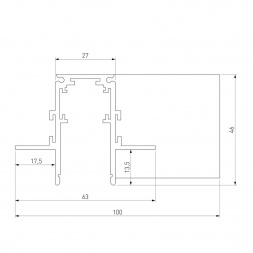 Коннектор L-образный Elektrostandard Slim Magnetic 85212/00 a067500