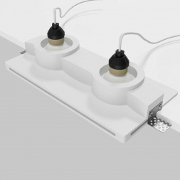 Встраиваемый светильник Maytoni Technical DL124-GU10-02-TRS-W