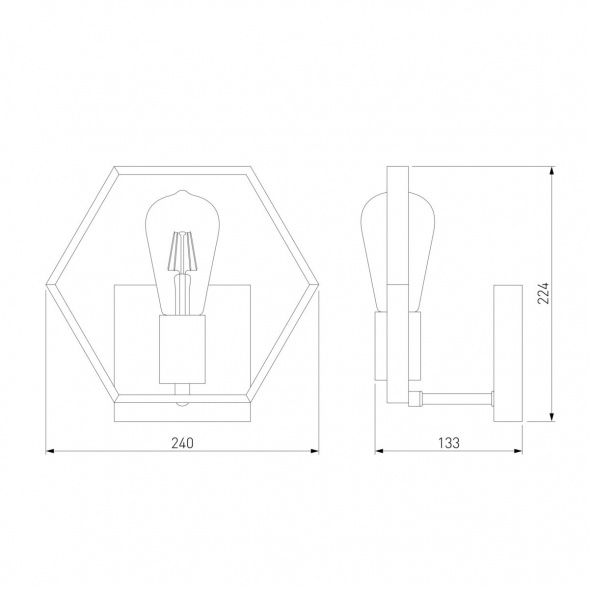 Бра Eurosvet Arnia 70117/1 черный