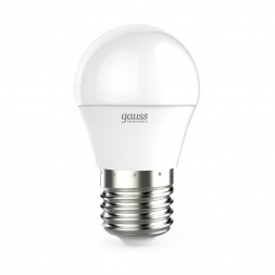 Лампа светодиодная Gauss E27 6W 3000K матовая 53216