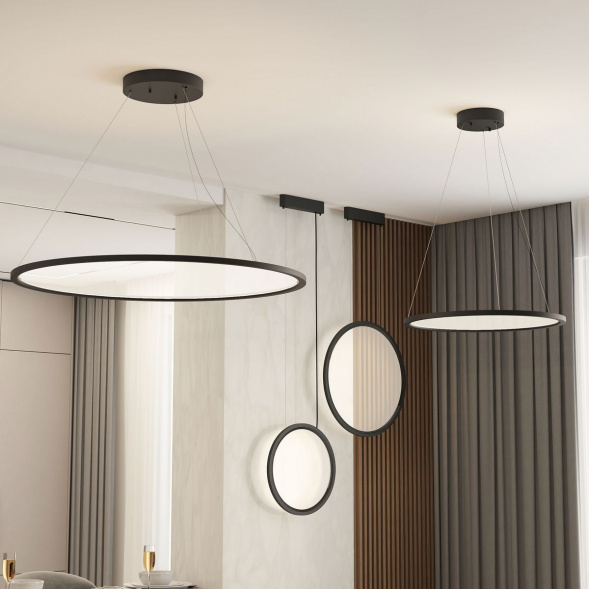 Подвесной светодиодный светильник Denkirs Veil DK6606-BK