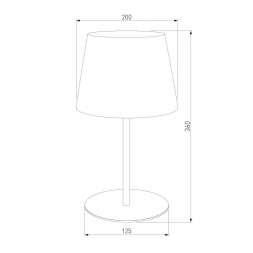 Настольная лампа TK Lighting 2936 Maja Black