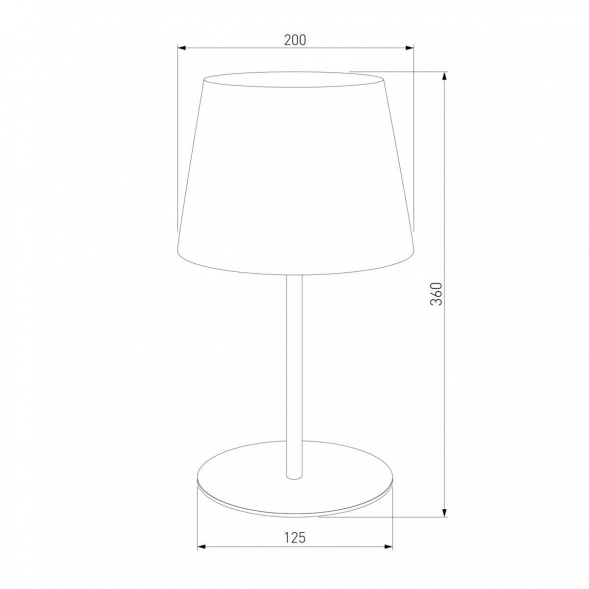 Настольная лампа TK Lighting 2936 Maja Black