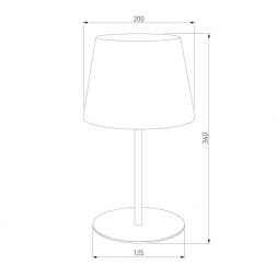 Настольная лампа TK Lighting 2936 Maja Black