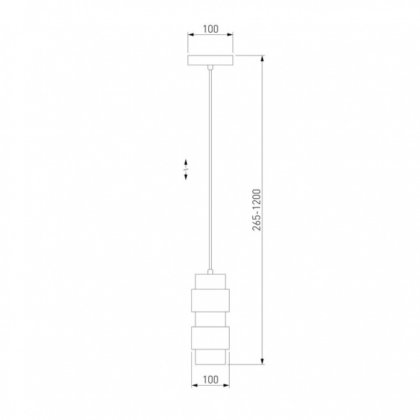 Подвесной светильник Eurosvet Mark 50235/1 латунь