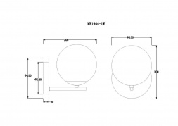 Бра MyFar Aerton MR1944-1W