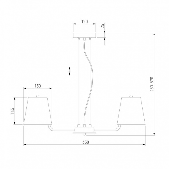 Подвесная люстра Eurosvet Amaretto 60155/3 хром