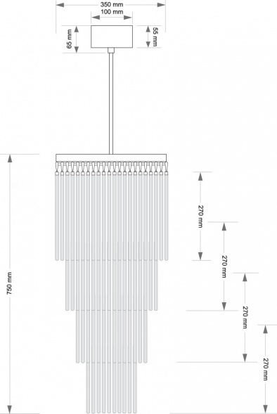 Подвесной светильник KUTEK FILAGO FIL-ZW-10(P)350/270