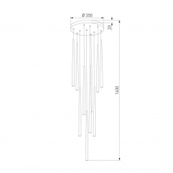 Подвесная люстра TK Lighting 10118 Piano