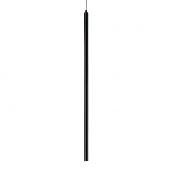 Подвесной светодиодный светильник Ideal Lux Ultrathin D100 Round Nero 142913