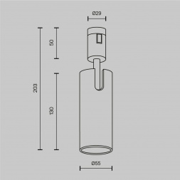 Трековый светильник Maytoni Technical Focus Led TR144-1-12W4K-W-B