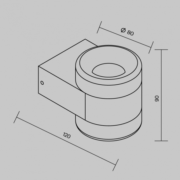 Бра Maytoni Outdoor O490WL-L6B3K