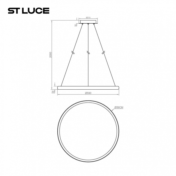 Подвесной светодиодный светильник ST Luce Satellite SL6015.413.01