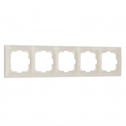 Рамка Werkel Snabb Basic на 5 постов слоновая кость W0052003 4690389161469