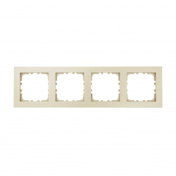 Рамка 4-постовая LK Studio (бежевый матовый) LK80 FLAT, 844402-1