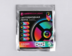 Светодиодная лента Ambrella Light 13W/m 90LED/m 5050+2835SMD RGB+белый 5M GS4501