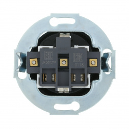 Розетка LK Studio с з/к, со шторками (черный) Vintage 883208-1