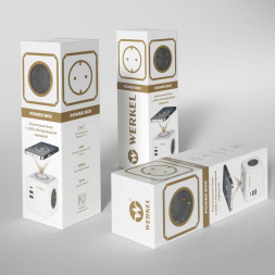 Розеточный блок 3-местный Werkel + 3 USB + беспроводная зарядка W6513501 4690389204265